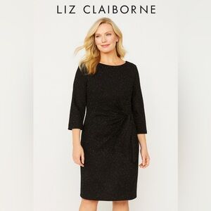 LIZ CLAIBORNE Womens Wrap Sweater dress size large